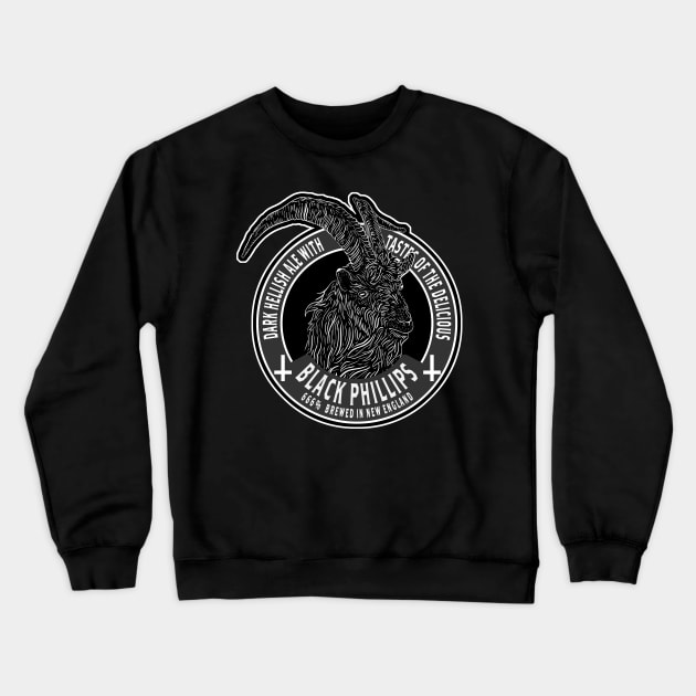 Black phillips dark ale Crewneck Sweatshirt by wet_chicken_lip